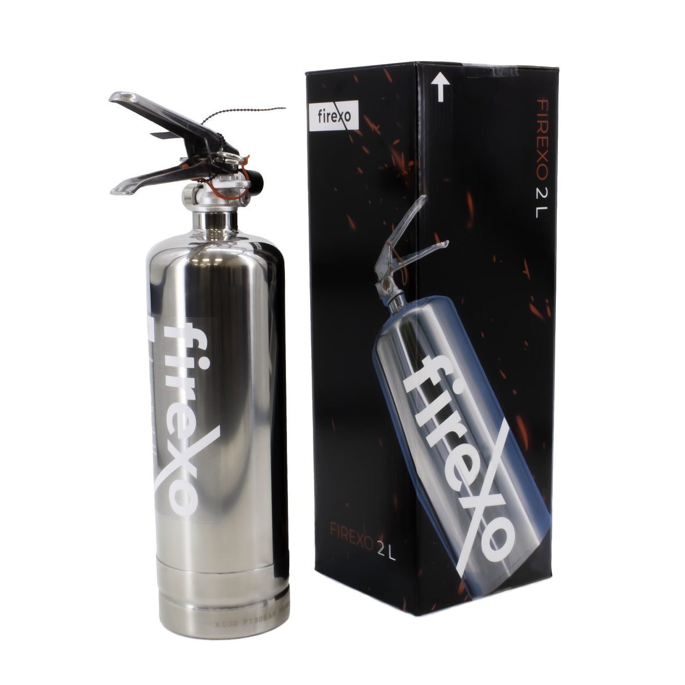 Firexo 2-litrowa gaśnica ze stali nierdzewnej