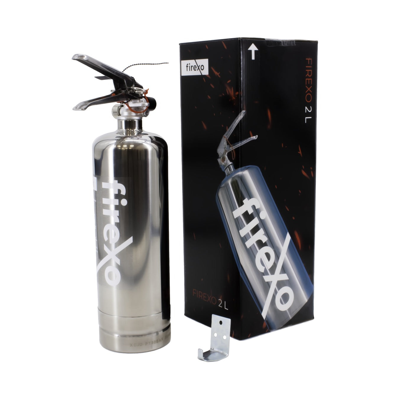 Firexo 2-litrowa gaśnica ze stali nierdzewnej