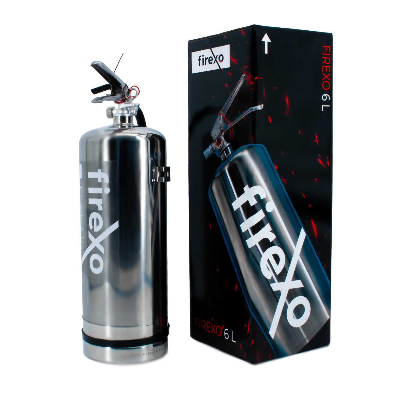 Firexo 6-litrowa gaśnica ze stali nierdzewnej