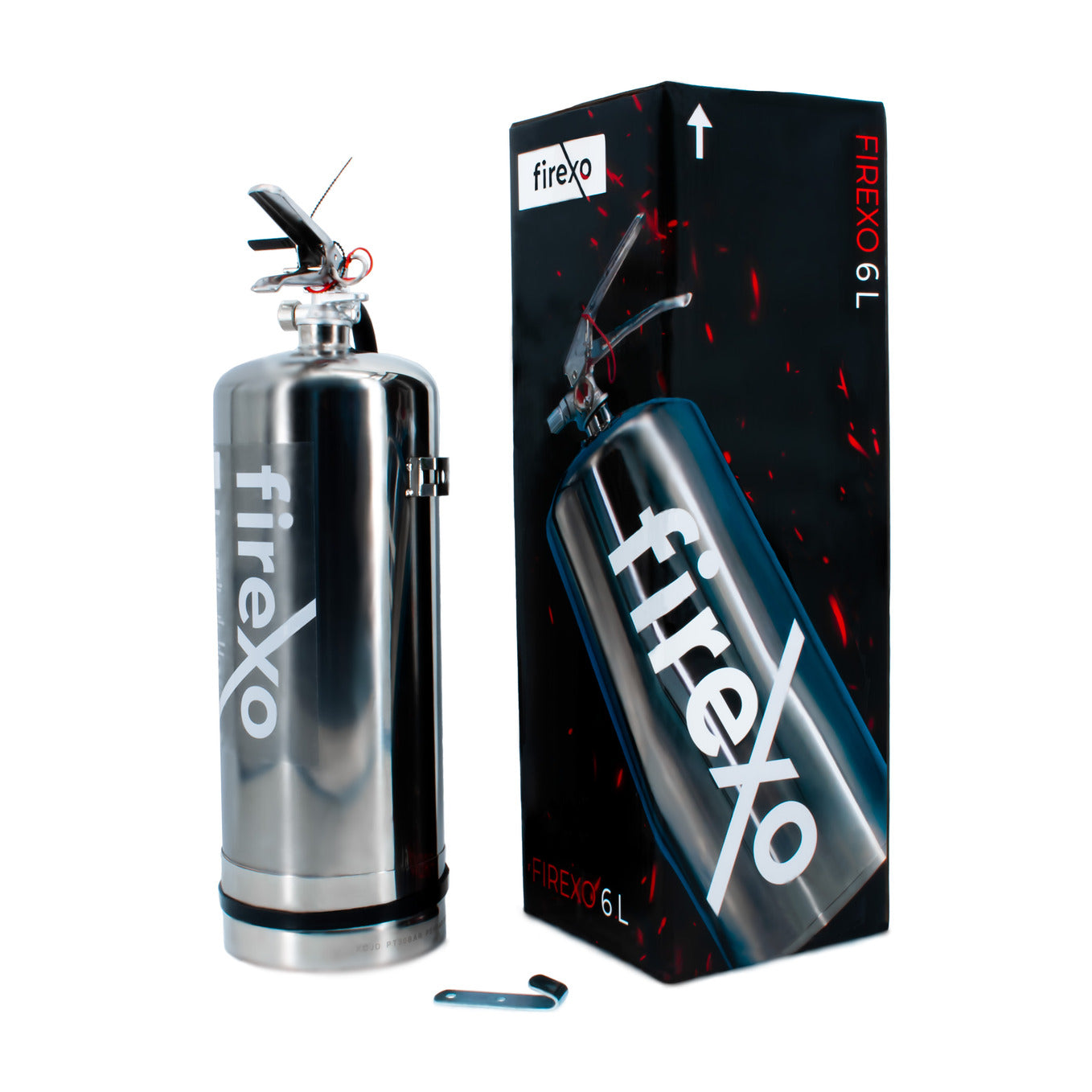Firexo 6-litrowa gaśnica ze stali nierdzewnej
