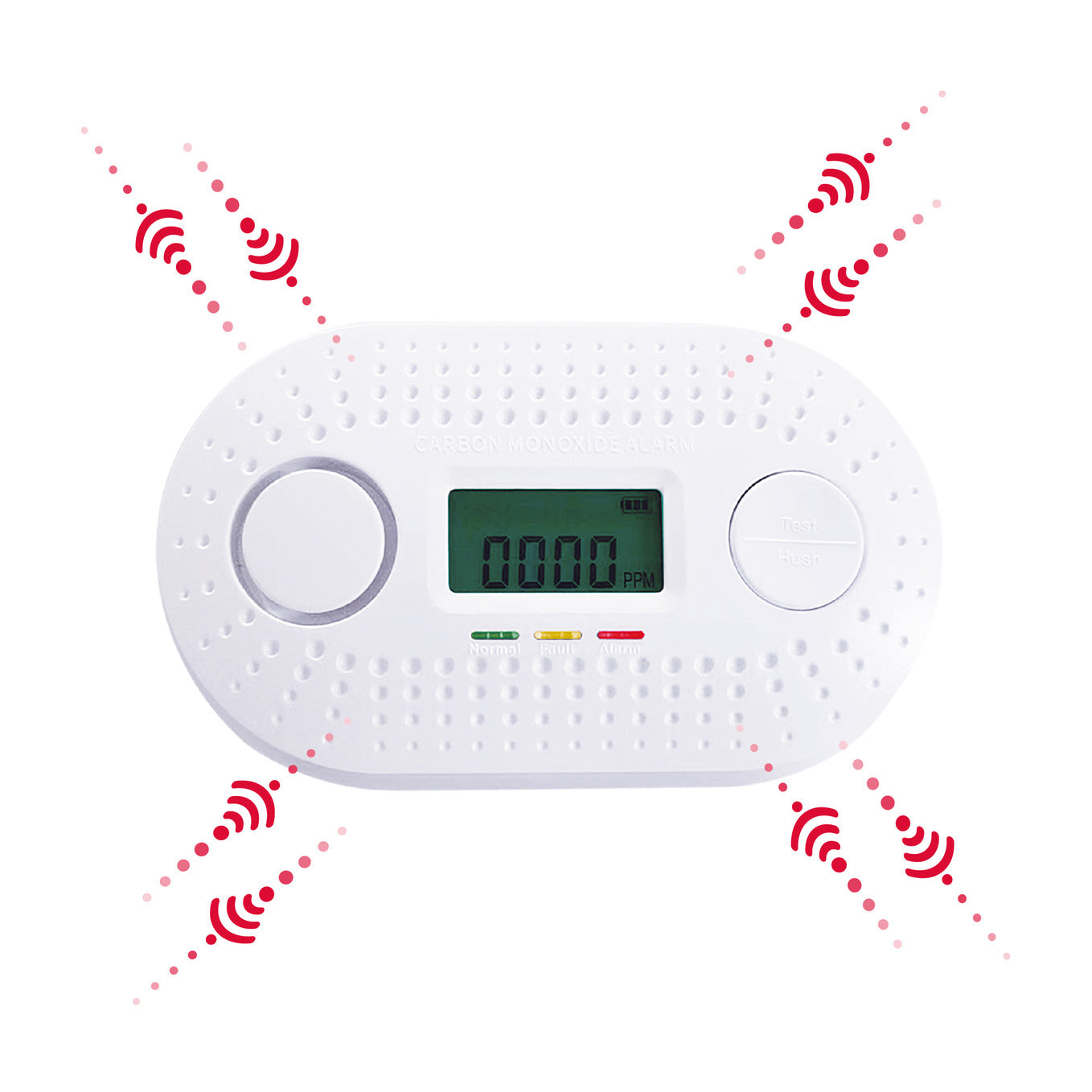 Firexo 4 Unit Interlinked Optical Smoke Alarm, Heat Alarm, and Carbon Monoxide Alarm Multipack with 10 Year Tamper Proof Battery, White. 2x Smoke Alarm, 1x Heat Alarm, 1x Carbon Monoxide alarm
