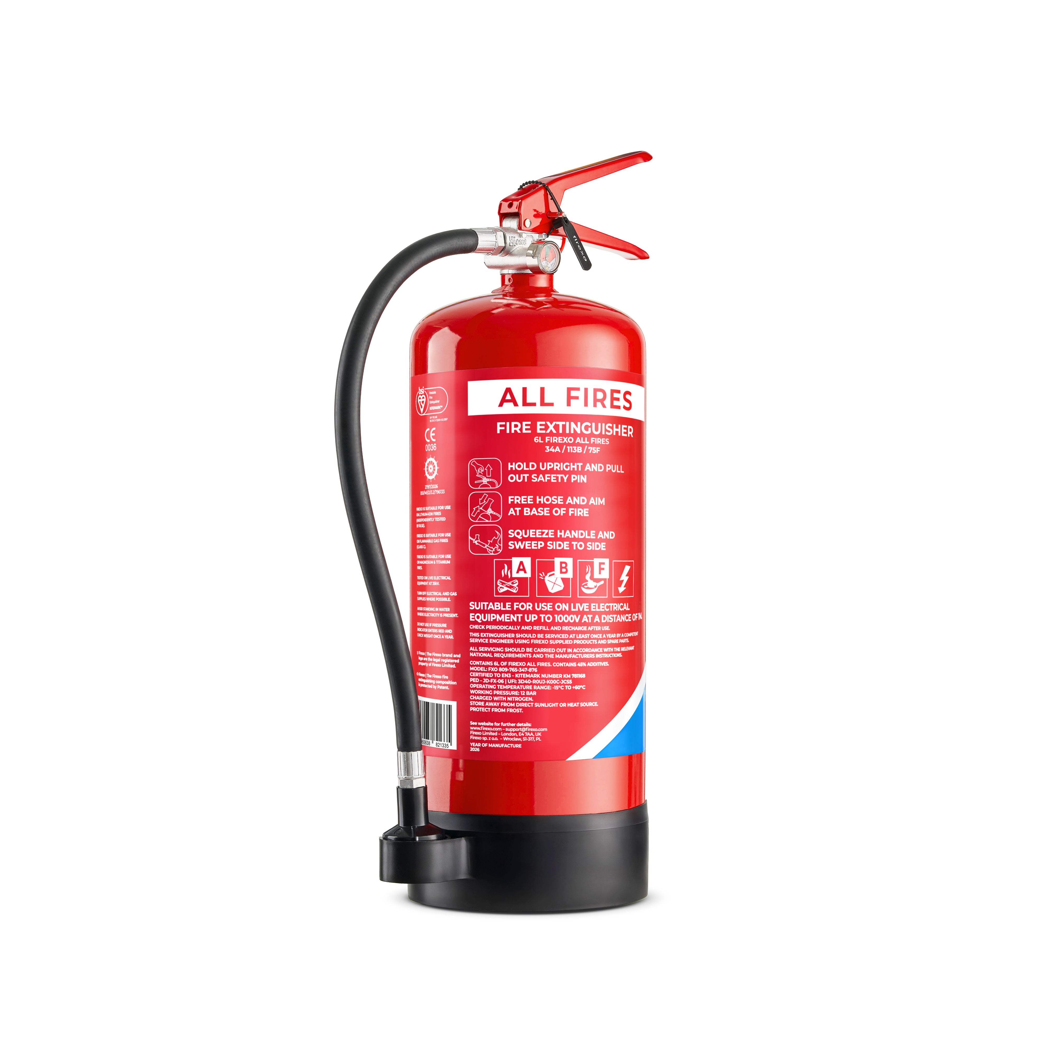 Gaśnica Firexo 6 ​​litrów 