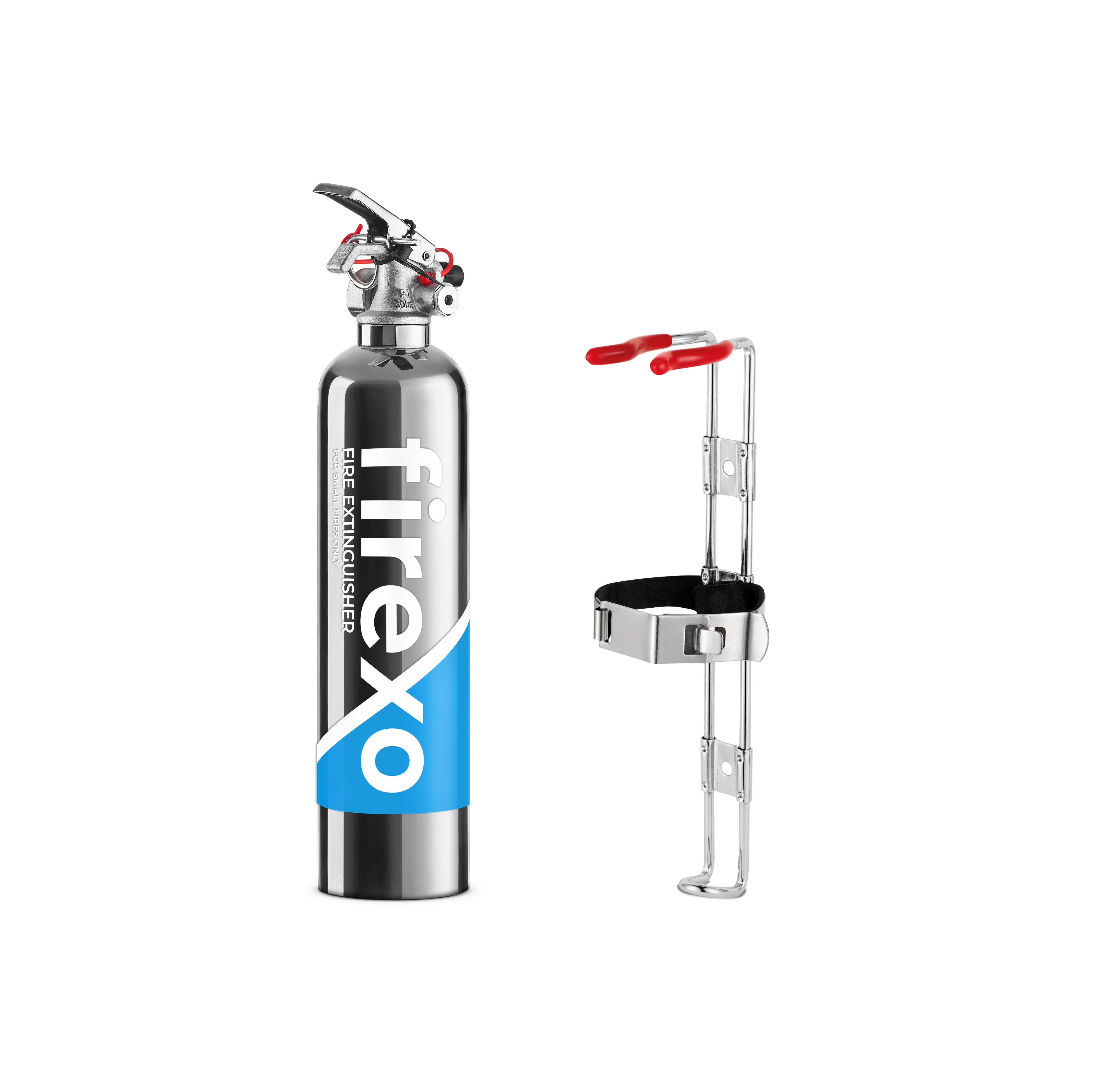 Firexo 500ml Small Fire Extinguisher in Stainless Steel