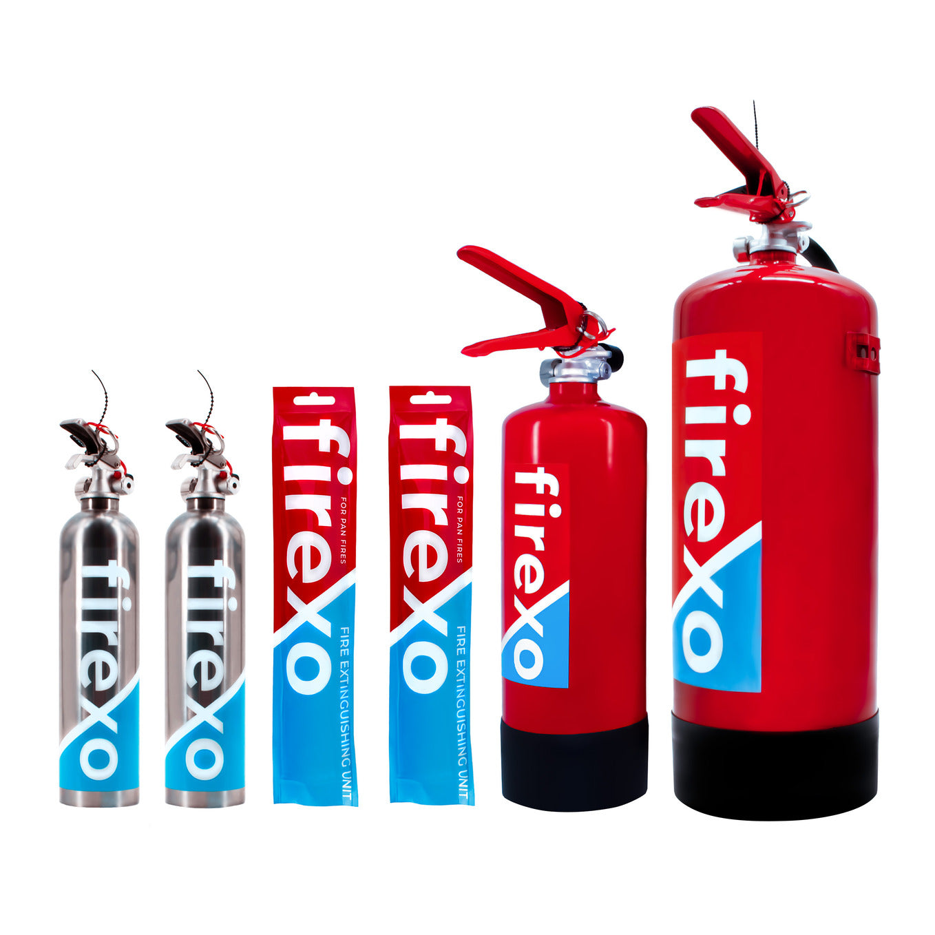 Firexo Restaurant ALL FIRES Fire Extinguisher Bundle (6 Items)