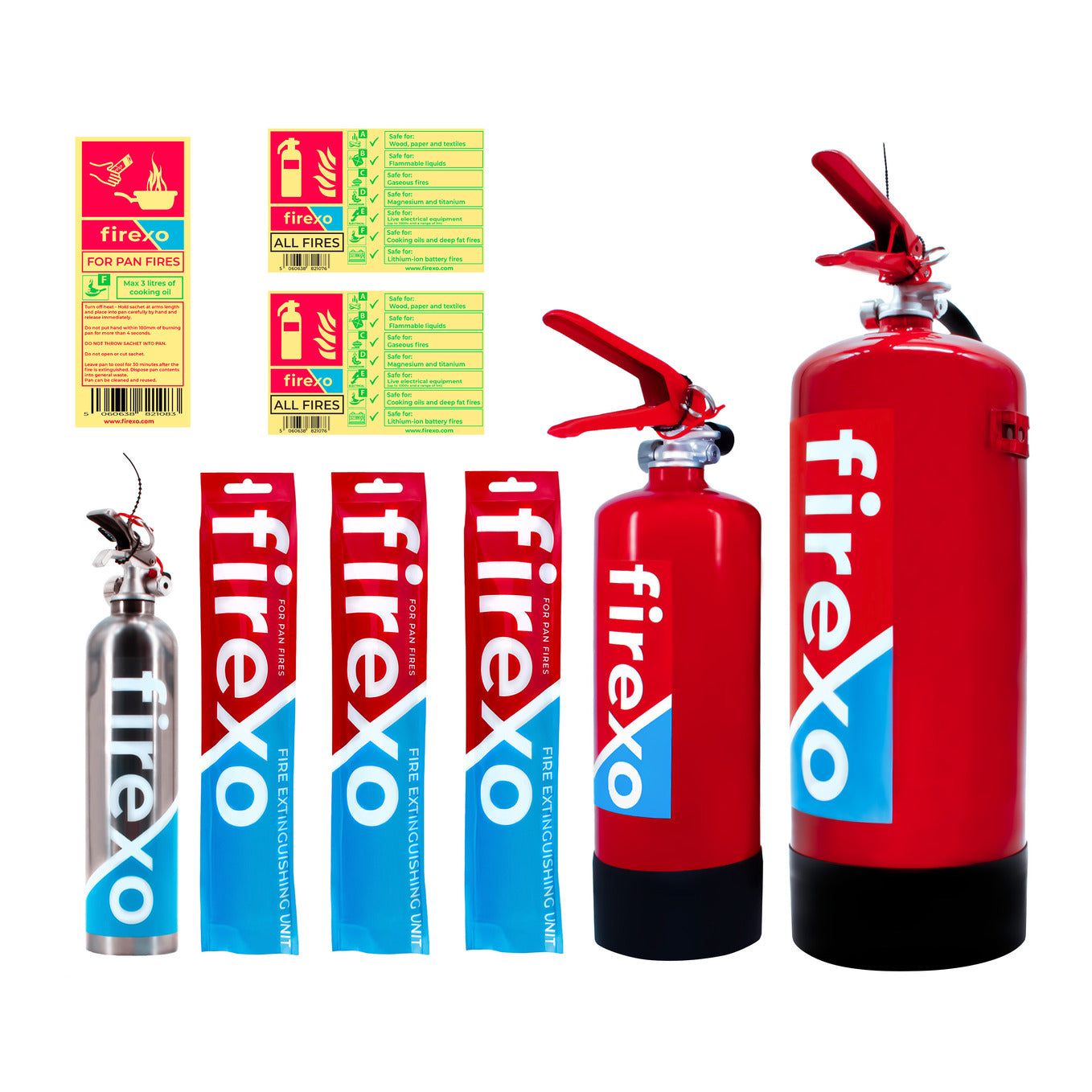Firexo Landlord HMO ALL FIRES Fire Extinguisher Set