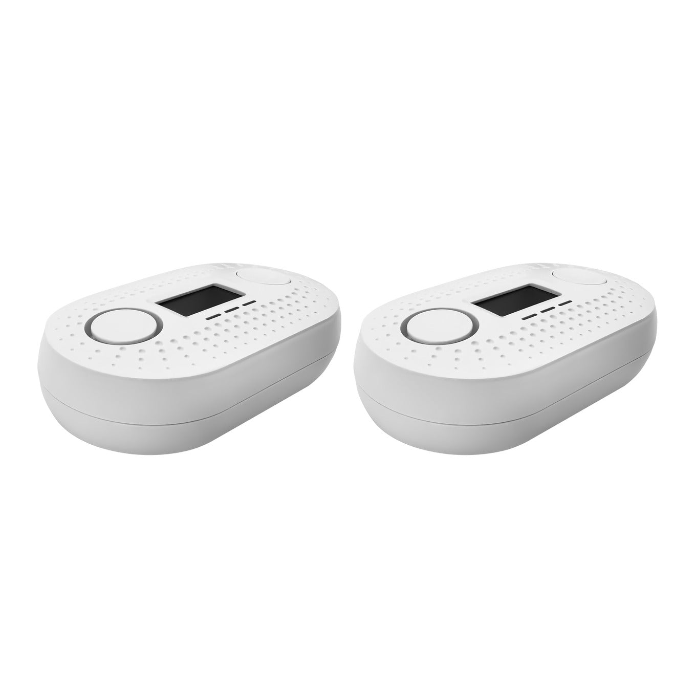 Two Pack - Firexo Interlinked Carbon Monoxide Alarm with 10 Year Tamper Proof Battery, can be interlinked with Firexo Smoke Alarm and Firexo Heat Alarm (sold separately), CO alarm, White.